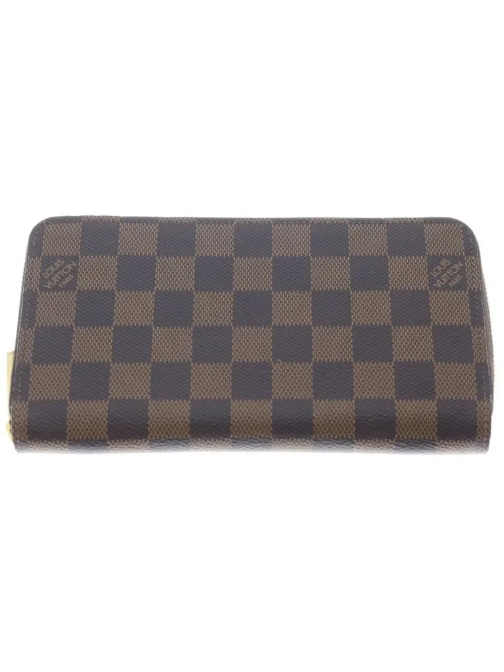 Louis Vuitton Damier Zippy Wallet Round Zip Brown
